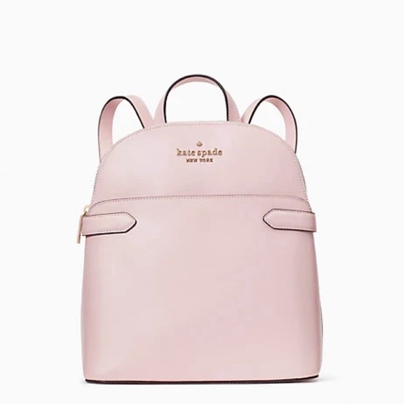 Kate Spade Staci Saffiano Leather Done Backpack Pink NWT